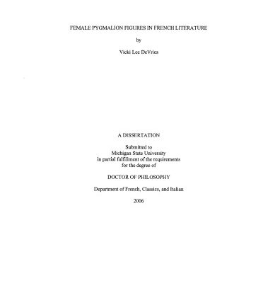 خرید و دانلود نسخه کامل کتاب Female Pygmalion Figures in French Literature