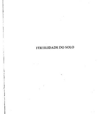 خرید و دانلود نسخه کامل کتاب Fertilidade do solo