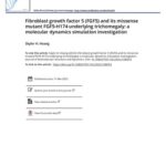 خرید و دانلود نسخه کامل کتاب Fibroblast growth factor 5 FGF5 and its missense mutant FGF5 H174 underlying trichomegaly a molecular dynamics simulation investigation