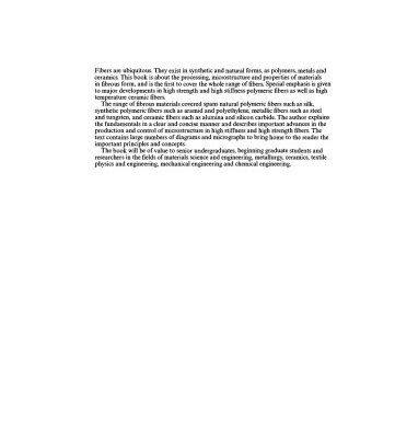 خرید و دانلود نسخه کامل کتاب Fibrous Materials (Cambridge Solid State Science Series)