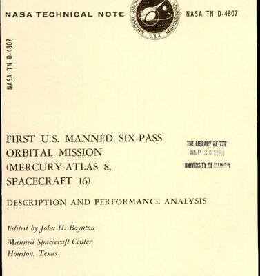 خرید و دانلود نسخه کامل کتاب First US Manned Six-Pass Orbital Mission (Mercury-Atlas 8, Spacecraft 16)