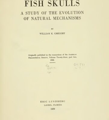 خرید و دانلود نسخه کامل کتاب Fish Skulls：A Study of The Evolution of Natural Mechanisms