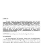 خرید و دانلود نسخه کامل کتاب Flammability of Alcohol-Gasoline Blends in Fuel Tanks