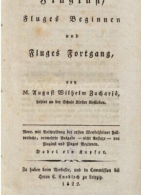 خرید و دانلود نسخه کامل کتاب Fluglust, Fluges Beginnen und Fluges Fortgang