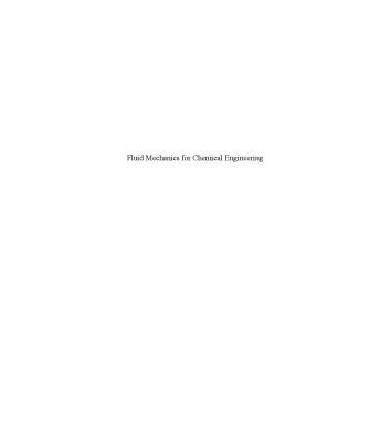 خرید و دانلود نسخه کامل کتاب Fluid Mechanics for Chemical Engineering