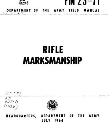 خرید و دانلود نسخه کامل کتاب FM 23-71 – Rifle Marksmanship