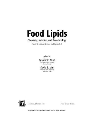 خرید و دانلود نسخه کامل کتاب Food Lipids: Chemistry, Nutrition, and Biotechnology_68e3c25e3e04b.jpeg خرید و دانلود نسخه کامل کتاب Food Lipids: Chemistry, Nutrition, and Biotechnology