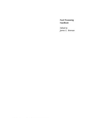 خرید و دانلود نسخه کامل کتاب Food processing handbook