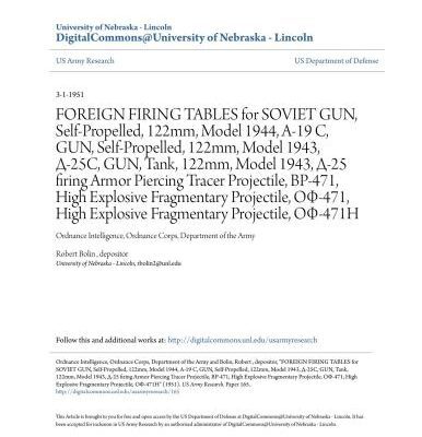 خرید و دانلود نسخه کامل کتاب Foreign firing tables for Soviet gun