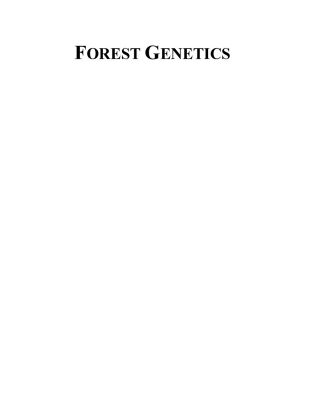 خرید و دانلود نسخه کامل کتاب Forest Genetics