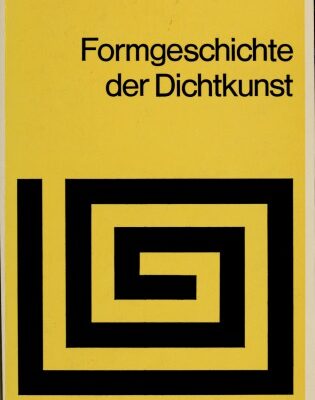 خرید و دانلود نسخه کامل کتاب Formgeschichte der Dichtkunst