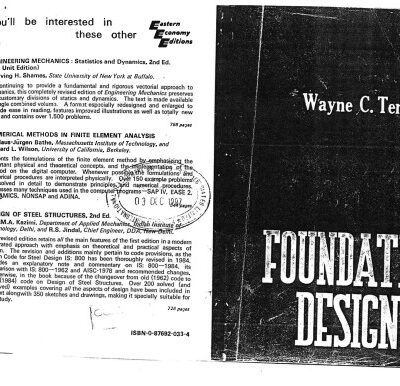 خرید و دانلود نسخه کامل کتاب Foundation Design (Civil Engineering and Engineering Mechanics Series)