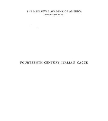 خرید و دانلود نسخه کامل کتاب Fourteenth-century Italian cacce.