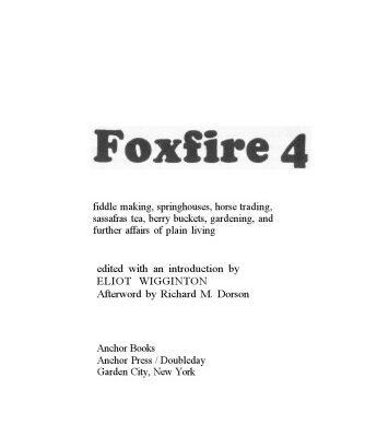 خرید و دانلود نسخه کامل کتاب Foxfire 4