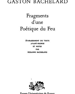 خرید و دانلود نسخه کامل کتاب Fragments d’une poétique du feu