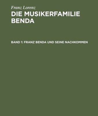 خرید و دانلود نسخه کامل کتاب Franz Benda und seine Nachkommen