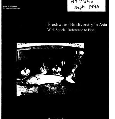 خرید و دانلود نسخه کامل کتاب Freshwater Biodiversity in Asia: With Special Reference to Fish (World Bank Technical Paper)