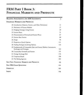 خرید و دانلود نسخه کامل کتاب FRM Part I Book 3: Financial markets and products (2013 SchweserNotes)