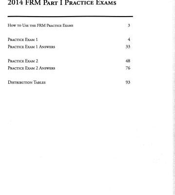 خرید و دانلود نسخه کامل کتاب FRM Part I Schweser practice exams 2014