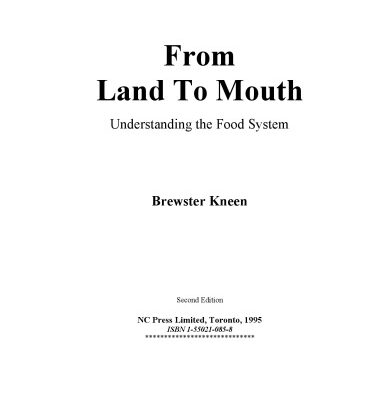 خرید و دانلود نسخه کامل کتاب From Land to Mouth: Understanding the Food System