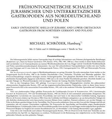 خرید و دانلود نسخه کامل کتاب Frühontogenetische Schalen jurassischer und unterkretazischer Gastropoden aus Norddeutschland und Polen