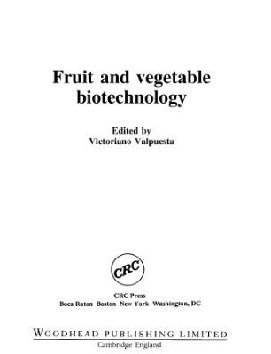 خرید و دانلود نسخه کامل کتاب Fruit and Vegetable Biotechnology
