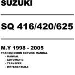 خرید و دانلود نسخه کامل کتاب Full Service Manual Vitara 1998-2005 (Transmission Service Manual)