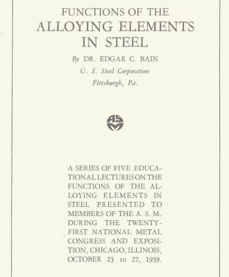 خرید و دانلود نسخه کامل کتاب Functions of the Alloying Elements in Steel