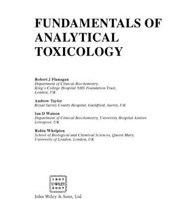 خرید و دانلود نسخه کامل کتاب Fundamentals of Analytical Toxicology