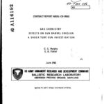 خرید و دانلود نسخه کامل کتاب Gas chemistry effects on gun barrel erosion a shock tube gun investigation