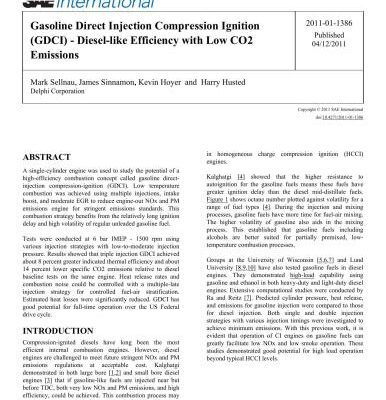 خرید و دانلود نسخه کامل کتاب Gasoline Direct Injection Compression Ignition (GDCI) – Diesel-like Efficiency with Low CO2 Emissions