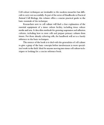 خرید و دانلود نسخه کامل کتاب General Techniques of Cell Culture (Handbooks in Practical Animal Cell Biology)