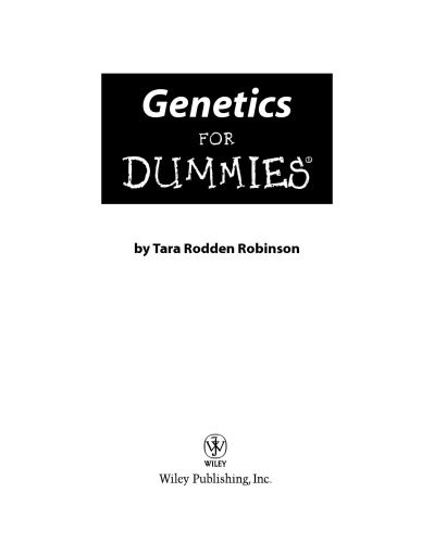 خرید و دانلود نسخه کامل کتاب Genetics for dummies