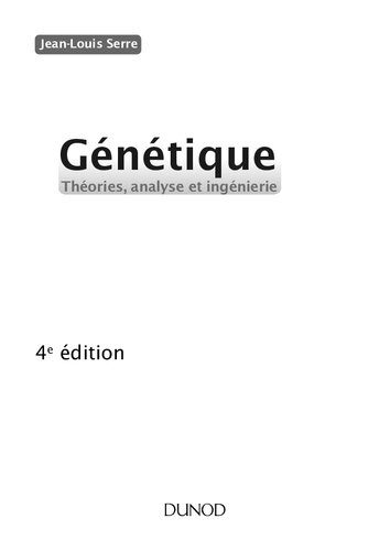 خرید و دانلود نسخه کامل کتاب Génétique, théories, analyse et ingiénerie_68e6c90b62a87.jpeg خرید و دانلود نسخه کامل کتاب Génétique, théories, analyse et ingiénerie