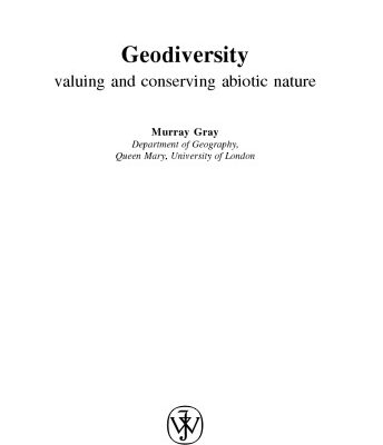 خرید و دانلود نسخه کامل کتاب Geodiversity: Valuing and Conserving Abiotic Nature