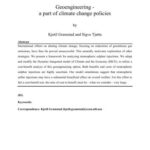 خرید و دانلود نسخه کامل کتاب Geoengineering – a part of climate change policies