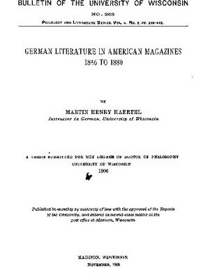 خرید و دانلود نسخه کامل کتاب German Literature in American Magazines 1846 to 1880