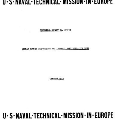 خرید و دانلود نسخه کامل کتاب German powder propellant аnd internal ballistics for guns