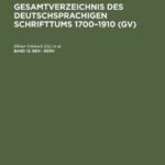 خرید و دانلود نسخه کامل کتاب Gesamtverzeichnis des deutschsprachigen Schrifttums: 12: Ben – Berh