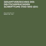 خرید و دانلود نسخه کامل کتاب Gesamtverzeichnis des deutschsprachigen Schrifttums: 2: Ad – Ala