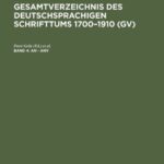 خرید و دانلود نسخه کامل کتاب Gesamtverzeichnis des deutschsprachigen Schrifttums: 4: An – Anv