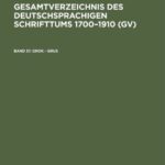 خرید و دانلود نسخه کامل کتاب Gesamtverzeichnis des deutschsprachigen Schrifttums: 51: Grok – Grus