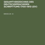 خرید و دانلود نسخه کامل کتاب Gesamtverzeichnis des deutschsprachigen Schrifttums: 68: Jak – Je