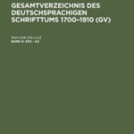 خرید و دانلود نسخه کامل کتاب Gesamtverzeichnis des deutschsprachigen Schrifttums: 6: Arx – Az