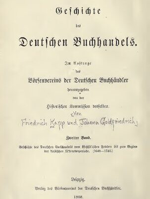 خرید و دانلود نسخه کامل کتاب Geschichte des deutschen Buchhandels vom Westfälischen Frieden bis zum Beginn der klassischen Litteraturperiode (1648-1740)