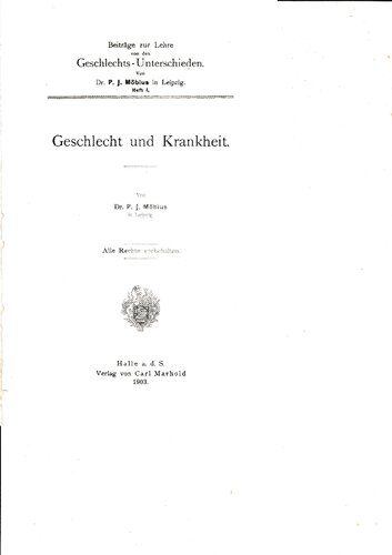 خرید و دانلود نسخه کامل کتاب Geschlecht und Krankheit_68e235103e72d.jpeg خرید و دانلود نسخه کامل کتاب Geschlecht und Krankheit