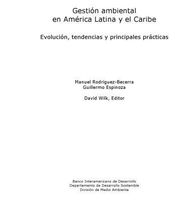 خرید و دانلود نسخه کامل کتاب Gestión ambiental en América Latina y el Caribe