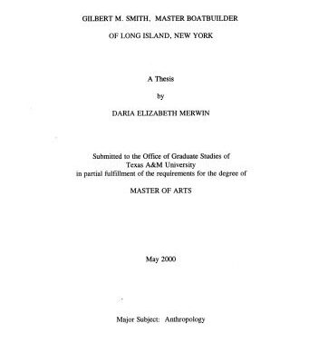 خرید و دانلود نسخه کامل کتاب Gilbert M. Smith of Long Island Catboat Boat Yacht Plan Plans