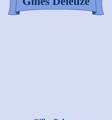 خرید و دانلود نسخه کامل کتاب Gilles Deleuze – Gilles Deleuze.epub