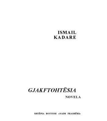 خرید و دانلود نسخه کامل کتاب Gjakftohtesia